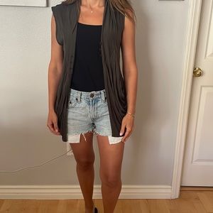 Olive colored cute vest